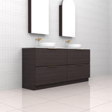 Celeste Duo - 1800mm Espresso Oak Freestanding Vanity