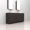 Celeste Duo - 1800mm Espresso Oak Freestanding Vanity