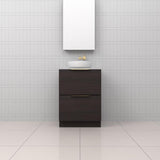 Celeste Duo - 600mm Espresso Oak Freestanding Vanity