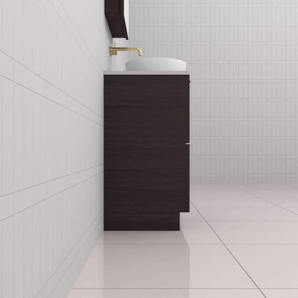 Celeste Duo - 600mm Espresso Oak Freestanding Vanity