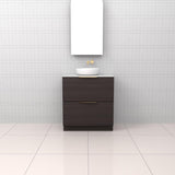 Celeste Duo - 750mm Espresso Oak Freestanding Vanity