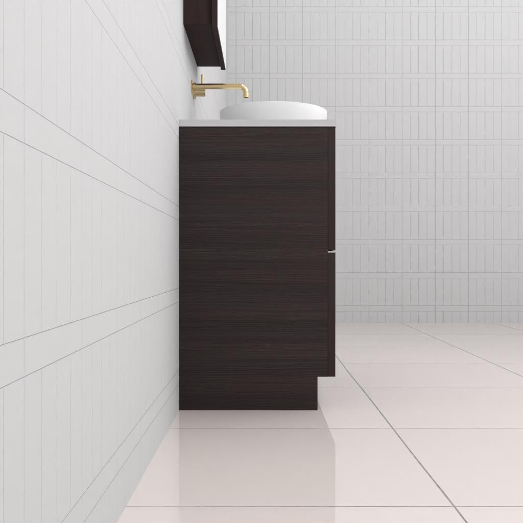 Celeste Duo - 750mm Espresso Oak Freestanding Vanity