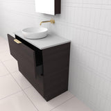 Celeste Duo - 900mm Espresso Oak Freestanding Vanity