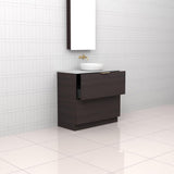 Celeste Duo - 900mm Espresso Oak Freestanding Vanity