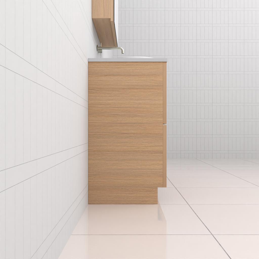 Celeste Duo - 1200mm Nordic Oak Freestanding Vanity