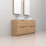 Celeste Duo - 1500mm Nordic Oak Freestanding Vanity