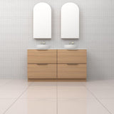 Celeste Duo - 1500mm Nordic Oak Freestanding Vanity
