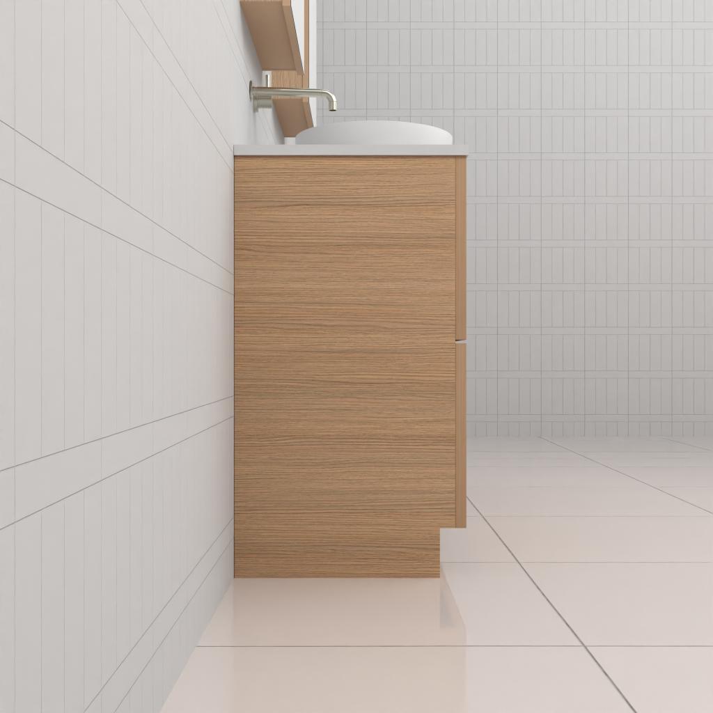 Celeste Duo - 1500mm Nordic Oak Freestanding Vanity
