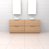 Celeste Duo - 1800mm Nordic Oak Freestanding Vanity