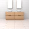 Celeste Duo - 1800mm Nordic Oak Freestanding Vanity
