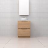 Celeste Duo - 600mm Nordic Oak Freestanding Vanity