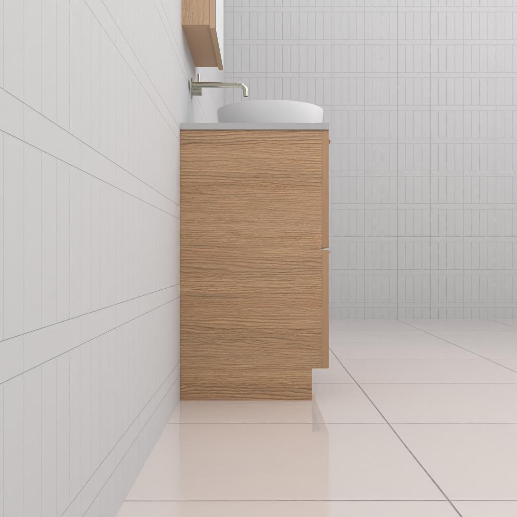 Celeste Duo - 600mm Nordic Oak Freestanding Vanity
