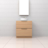 Celeste Duo - 750mm Nordic Oak Freestanding Vanity