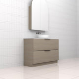 Celeste Duo - 1200mm Smoked Ash Freestanding Vanity