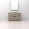 Celeste Duo - 1200mm Smoked Ash Freestanding Vanity