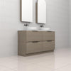 Celeste Duo - 1500mm Smoked Ash Freestanding Vanity