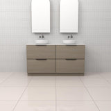 Celeste Duo - 1500mm Smoked Ash Freestanding Vanity
