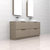 Celeste Duo - 1800mm Smoked Ash Freestanding Vanity