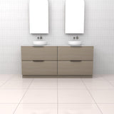 Celeste Duo - 1800mm Smoked Ash Freestanding Vanity