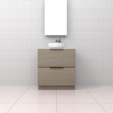 Celeste Duo - 750mm Smoked Ash Freestanding Vanity