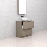 Celeste Duo - 750mm Smoked Ash Freestanding Vanity