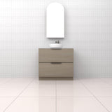 Celeste Duo - 900mm Smoked Ash Freestanding Vanity
