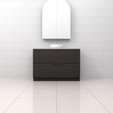 Celeste Duo - 1200mm Smoked Onyx Freestanding Vanity