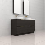 Celeste Duo - 1500mm Smoked Onyx Freestanding Vanity