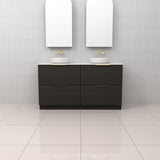 Celeste Duo - 1500mm Smoked Onyx Freestanding Vanity
