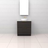Celeste Duo - 750mm Smoked Onyx Freestanding Vanity