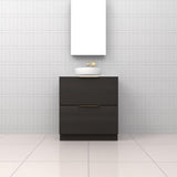 Celeste Duo - 750mm Smoked Onyx Freestanding Vanity