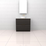 Celeste Duo - 900mm Smoked Onyx Freestanding Vanity