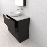 Celeste Duo - 900mm Smoked Onyx Freestanding Vanity