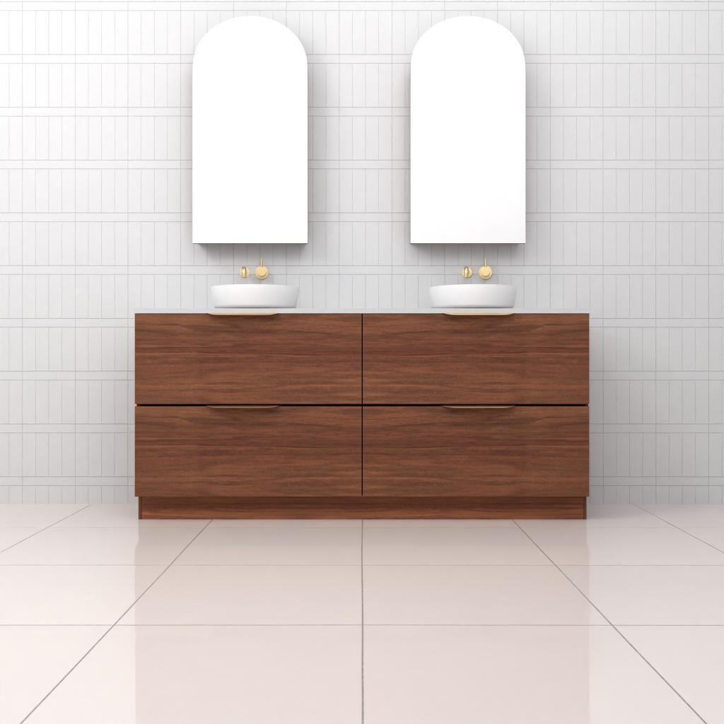 Celeste Duo - 1800mm Tasmanian Blackwood Freestanding Vanity