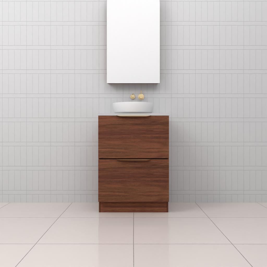 Celeste Duo - 600mm Tasmanian Blackwood Freestanding Vanity