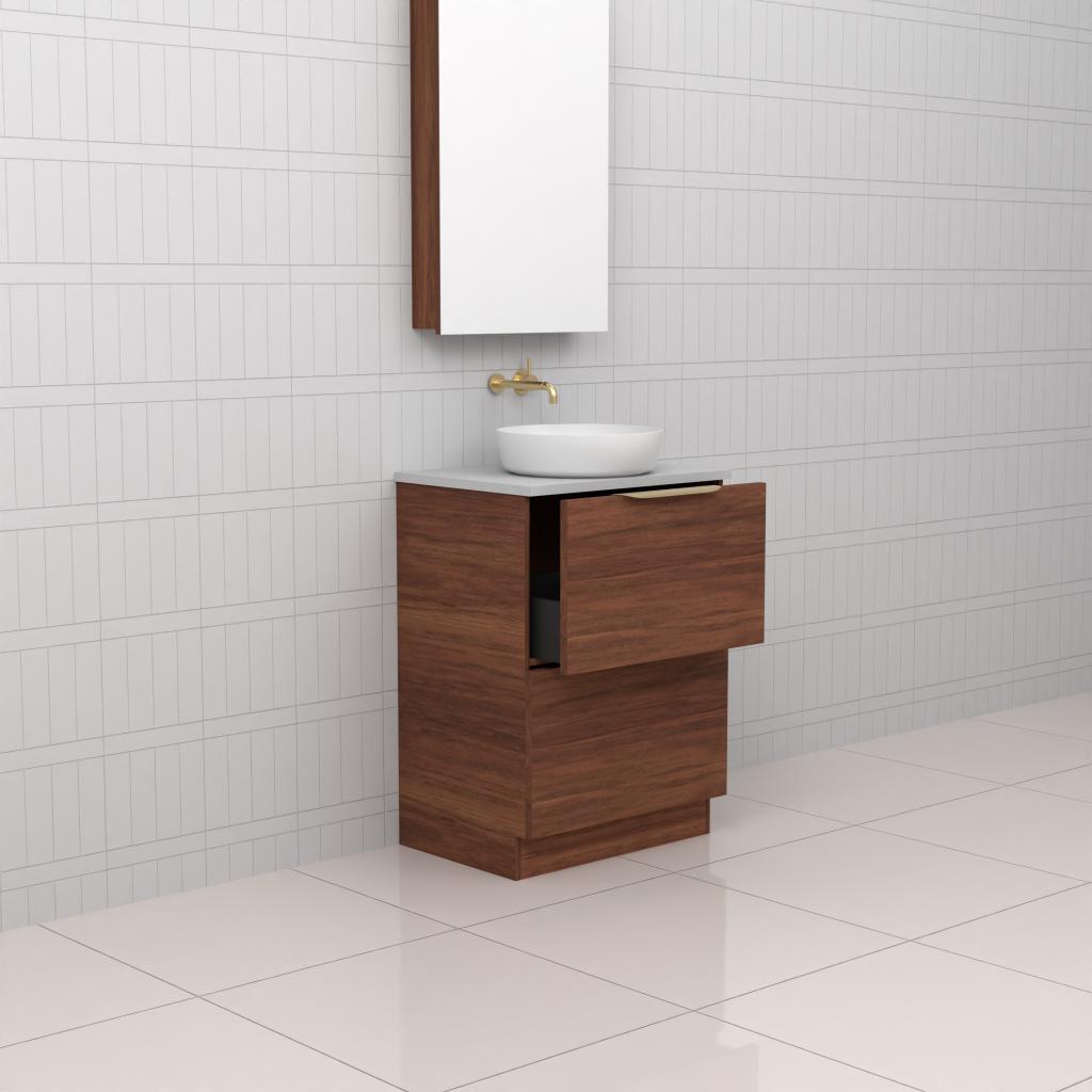 Celeste Duo - 600mm Tasmanian Blackwood Freestanding Vanity