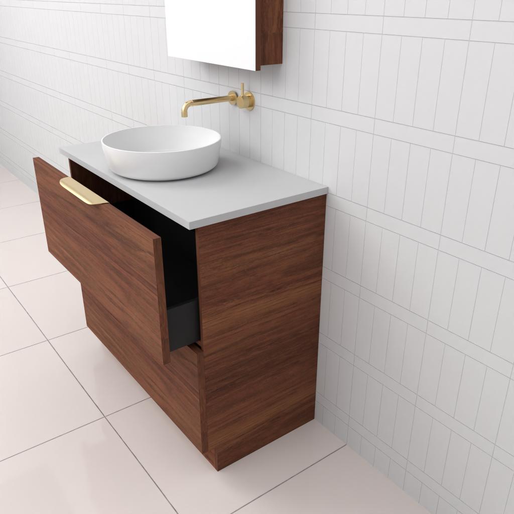 Celeste Duo - 900mm Tasmanian Blackwood Freestanding Vanity