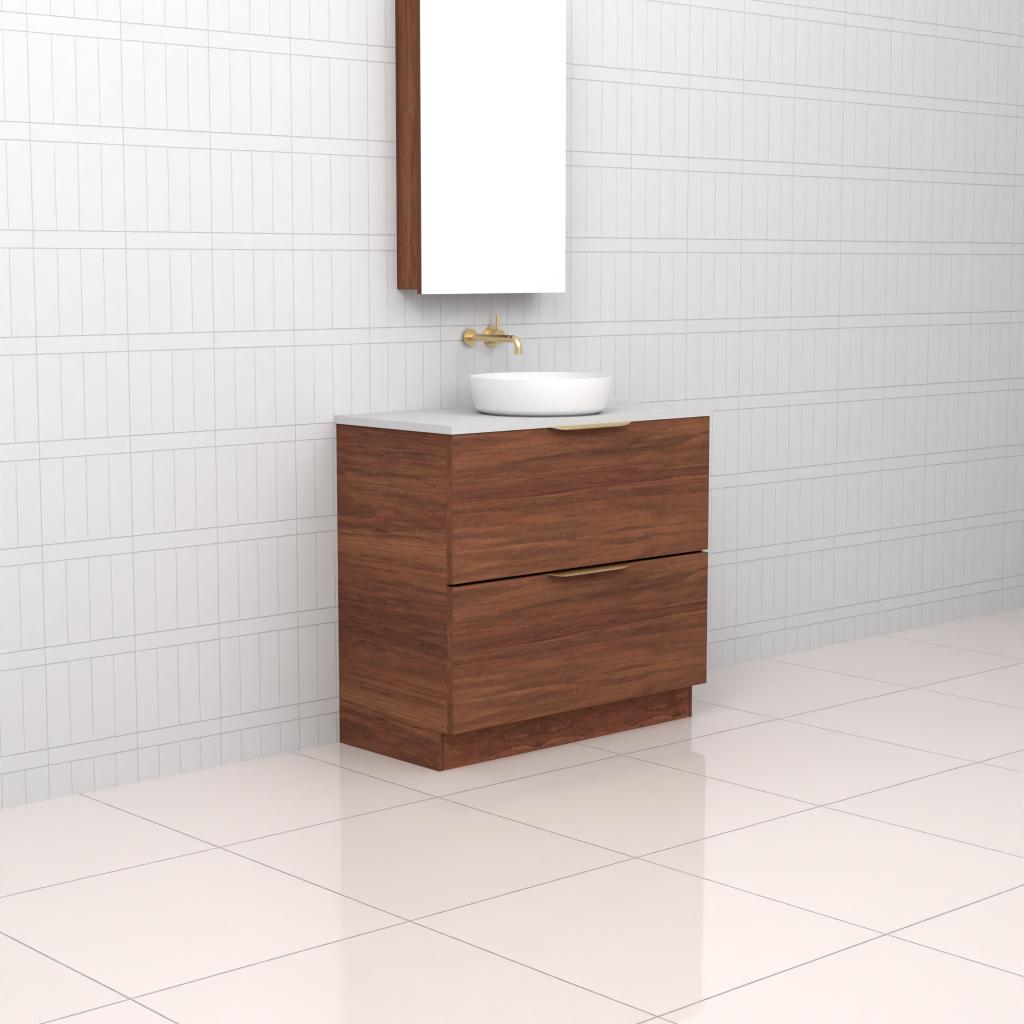 Celeste Duo - 900mm Tasmanian Blackwood Freestanding Vanity
