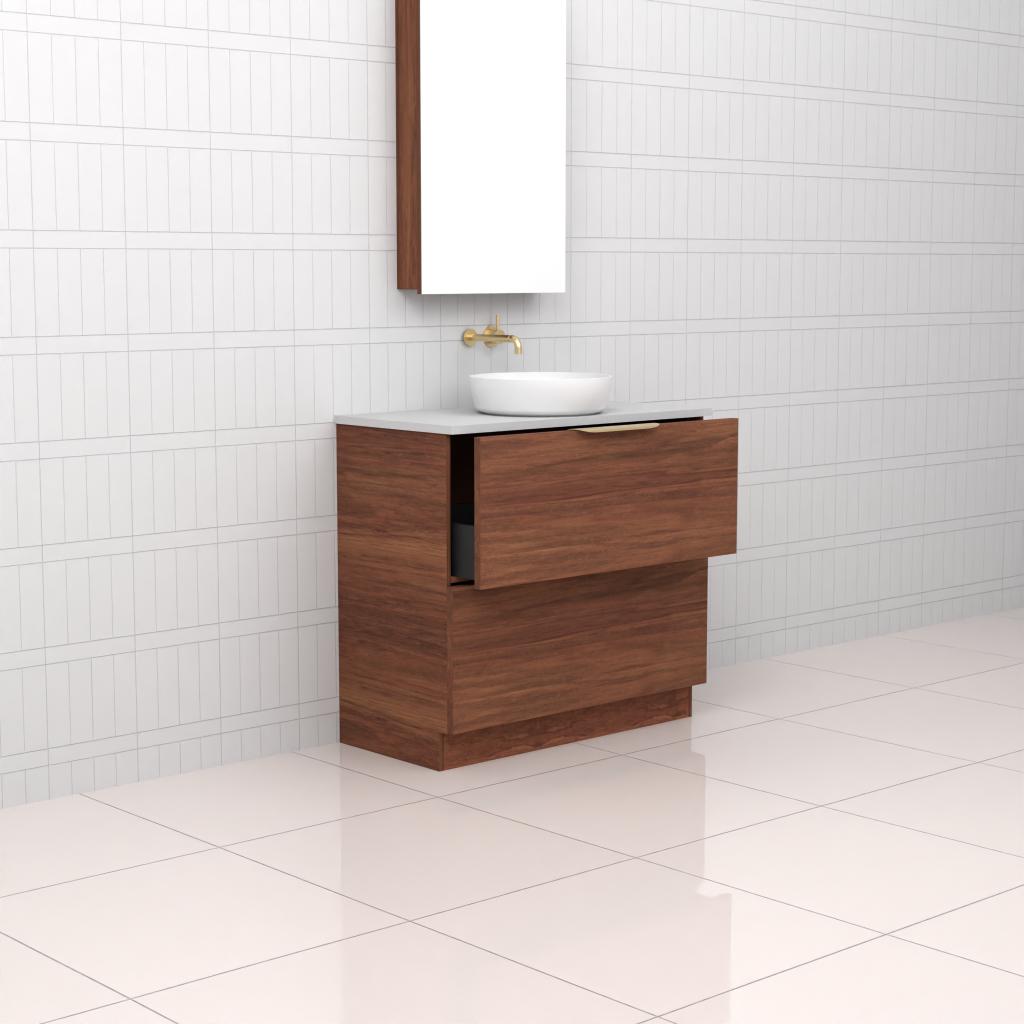 Celeste Duo - 900mm Tasmanian Blackwood Freestanding Vanity