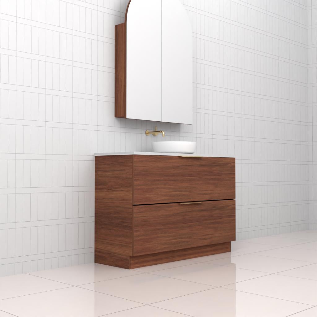 Celeste Duo - 1200mm Tasmania Blackwood Freestanding Vanity
