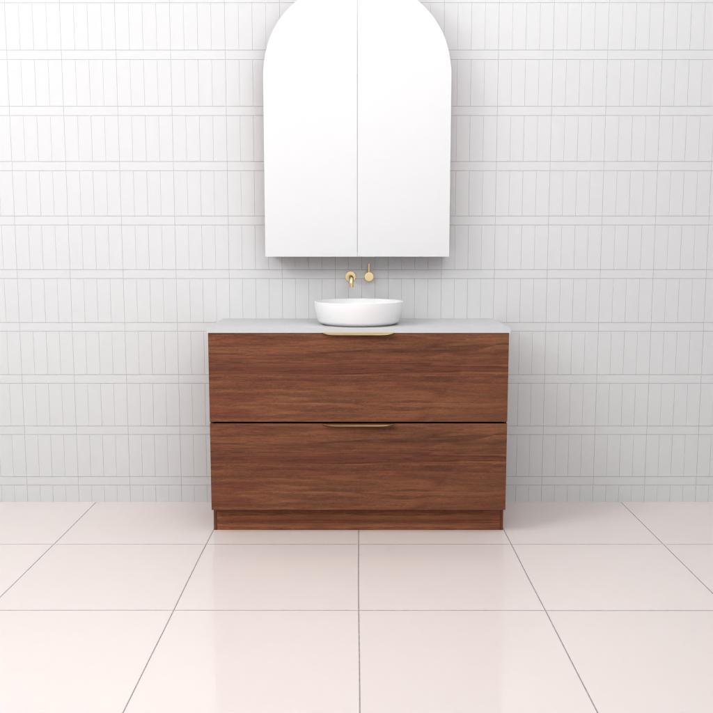 Celeste Duo - 1200mm Tasmania Blackwood Freestanding Vanity