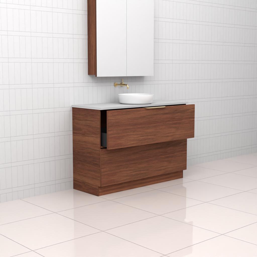 Celeste Duo - 1200mm Tasmania Blackwood Freestanding Vanity