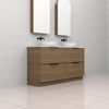 Celeste Duo - 1500mm Tuscan Oak Freestanding Vanity