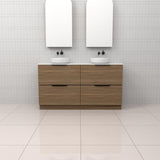 Celeste Duo - 1500mm Tuscan Oak Freestanding Vanity