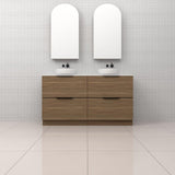 Celeste Duo - 1500mm Tuscan Oak Freestanding Vanity