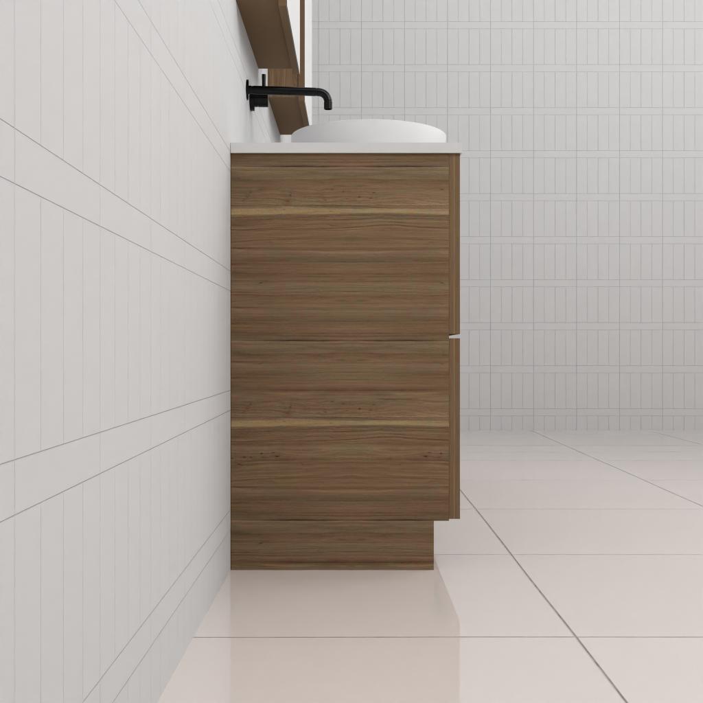Celeste Duo - 1500mm Tuscan Oak Freestanding Vanity