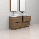 Celeste Duo - 1500mm Tuscan Oak Freestanding Vanity