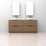 Celeste Duo - 1800mm Tuscan Oak Freestanding Vanity