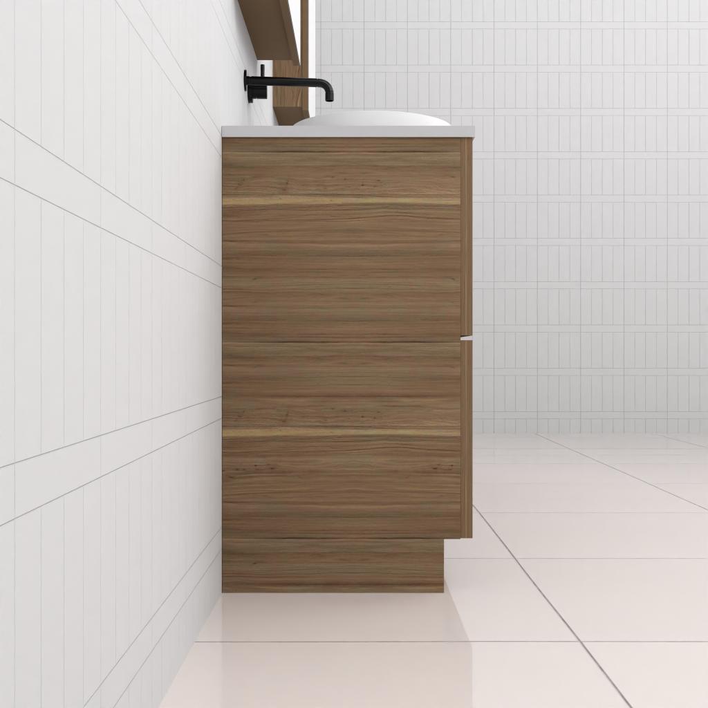 Celeste Duo - 1800mm Tuscan Oak Freestanding Vanity