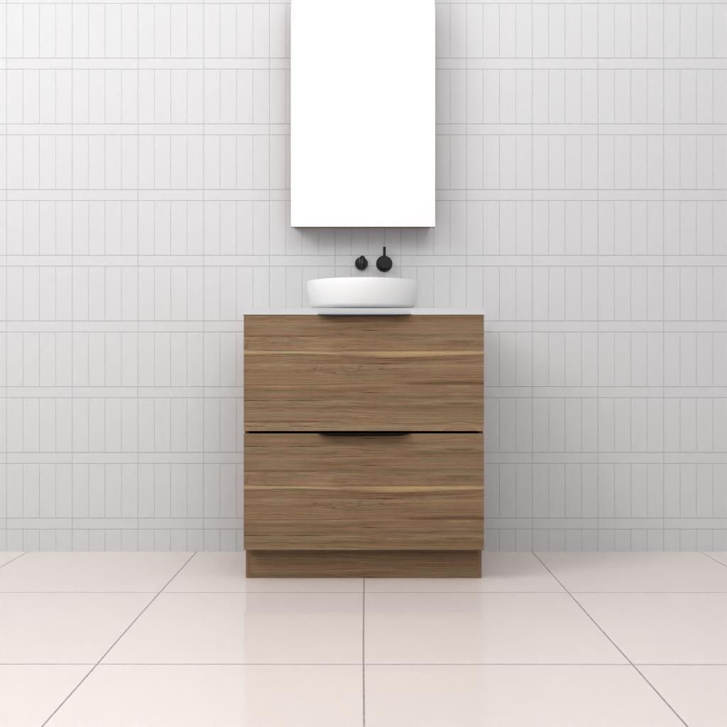 Celeste Duo - 750mm Tuscan Oak Freestanding Vanity